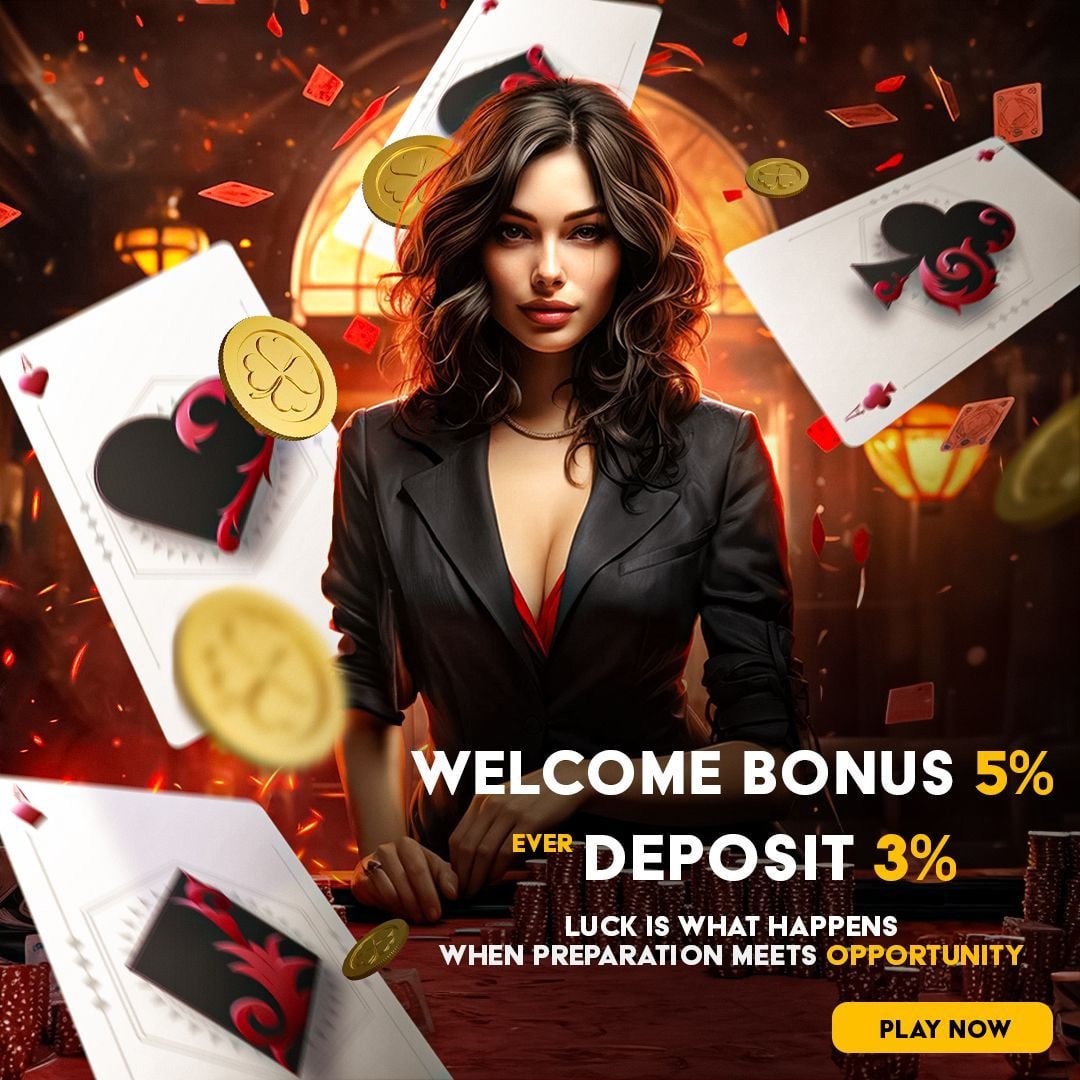 Dashboard permainan Live casino dengan tampilan meja blackjack dan baccarat